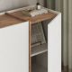 NORDURE Komoda Dorma, bela/braon - EP3057971