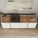 NORDURE Komoda Dorma, bela/braon - EP3057971