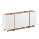 NORDURE Komoda Dorma, bela/braon - EP3057971