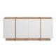 NORDURE Komoda Dorma, bela/braon - EP3057971