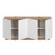 NORDURE Komoda Dorma, bela/braon - EP3057971