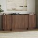 NORDURE Komoda Dorma, tamno braon - EP3057974