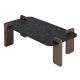 NORDURE Klub sto Renard, crna/braon - EP3057986
