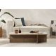 NORDURE Klub sto Harbor, mermerna krem/braon - EP3057989