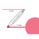 DELI Sketch marker fluorescent coral red-121 - 637440