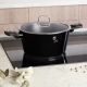 BERLINGER HAUS Šerpa sa poklopcem 24cm Black Vantage collection BH-8225S - 491095