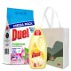 DUEL Set praškasti deterdžent za pranje veša Jorgovan 9kg, omekšivač Soft lotus 2.45L i ceger - 6400260