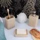 TENDANCE Posuda za sapun Sand effect 3x12x8cm, poliresin/bež - 64141104