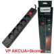 GEMBIRD Produžni kabl sa zastitom, 5 uticnica SPG5-B-6(3G1.5), 5V/3.1A USB-A+C 16A/3500W, 1.8m, crna - 47077