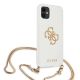 GUESS Futrola za iPhone 12/12 Pro White Gold Chain Collection - GSM111217