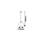 RABALUX Visilica Tanesha crna, E27 40W - 6438