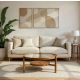 HANAH HOME Klub sto Flora, braon - EP3057998