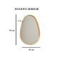 HANAH HOME Ogledalo Pear, braon - EP3132535