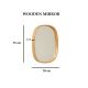 HANAH HOME Ogledalo Cloudy 38, braon - EP3132532