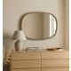 HANAH HOME Dekorativno ogledalo Cloudy 55, braon - EP3132550