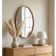 HANAH HOME Dekorativno ogledalo Elips, braon - EP3132583