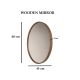HANAH HOME Dekorativno ogledalo Elips, braon - EP3132583