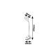 Rabalux Stona lampa Harris LED 4W bela (6448) - 6448
