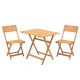 HANAH HOME Baštenski set sto i stolice 2/1 My003, svetlo braon - EP3058004