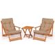 HANAH HOME Baštenski set sto i stolice My007, braon/siva - 644MYD1149