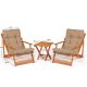 HANAH HOME Baštenski set sto i stolice My007, braon/siva - 644MYD1149
