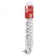 EMOS Produžni kabl sa pet utičnica 3m PP/J 3x1.5, bela - EMOP0523R