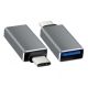 E-GREEN Adapter USB tip C - USB 3.0 M/F crni - 64776