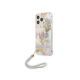 GUESS Futrola za iPhone 13 Pro Purple Flower Strap - GSM164894