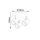 Rabalux Spot rasveta Karen LED 3x 4W antracit siva (6514) - 6514-1