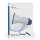 NEDIS Megafon MEPH150WT, 115dB, max.250m ugrađena sirena i funkcija snimanja, plava/bela - 47335