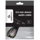GEMBIRD Kabl CCAP-444-1M 3.5mm stereo plug to 3.5mm stereo plug audio, pozlaceni konektor, 1m - 47345