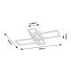 Rabalux Plafonjera Ashton LED 24W brušeni hrom (6590) - 6590-1