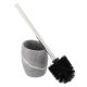 TENDANCE Četka za WC šolju sa držačem 36.6x10.2x9.7cm Stone effect, poliresin/siva - 66153180