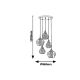 RABALUX Visilica Cassandra hrom G9 40W - EP6660-1
