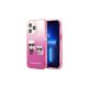 KARL LAGERFELD Futrola za iPhone 13 Pro pink Karl & Choupette Head Gradient - GSM114868