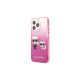 KARL LAGERFELD Futrola za iPhone 13 Pro Max pink Karl & Choupette Head Gradient - GSM114869