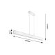 Rabalux Visilica Tithania LED 24W brušeni aluminijum (6670) - 6670-1-1
