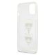 KARL LAGERFELD Futrola za iPhone 13 Silver Glitter Karl`s & Choupette - GSM165613