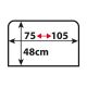 LAMPA ACCESSORIES Zaštita od sunca bočna širina 75-105-visina 48cm za suv-4X4 vozila  2kom - 66895