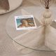NORDURE Klub sto Liya, mermerna krem - EP3058025