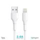 Data Kabl Pluginn PI-AL 2.4A USB na Lightning beli 1m - 208303