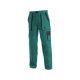 CANIS Ženske radne pantalone do struka Luxy Elena, zelena/crna - 67072