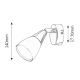 Rabalux Spot rasveta Nicolette E14 1x MAX 40W hrom (6767) - 6767