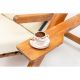 HANAH HOME Baštensak ljuljaška trosed Galata swing S3, braon/krem - 676HDS1106