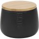 TENDANCE Kutija za vatu Dolomit bath 7.5x10cm, bambus/crna - 6782237