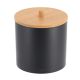 TENDANCE Kutija za vatu Fano 7.5x10 cm, bambus/crna - 6785237