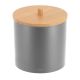 TENDANCE Kutija za vatu Fano 7.5x10 cm, bambus/siva - 6785260