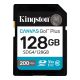 KINGSTON SD Card 128GB, Canvas Go! Plus, SDXC Class10 UHS-1 U3 V30, Read up to 200MB/s, Write up to 100MB/s, for 4K and FullHD video recording - 083934