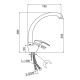 MINOTTIBaterija za sudoperu MINOTTI STANDARD sa 2 cevi labud - 8605030600514