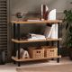 HANAH HOME Polica za knjige Step, svetlobraon/crna - 688DRA1210